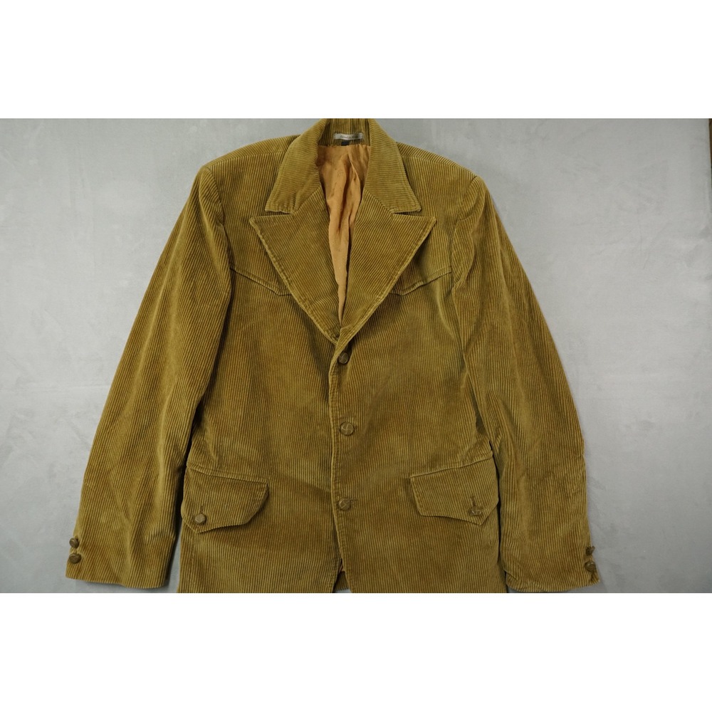 Vintage Zeelander Blazer Mens 40R Tan Corduroy Western Sport Coat